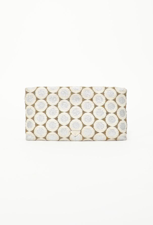 Prada Early 2000s Jacquard Clutch - 1