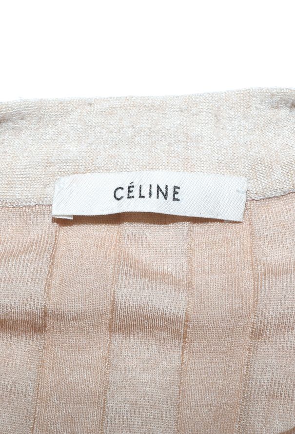 Céline 2010 Two-Tone Ribbed Cardigan - 5