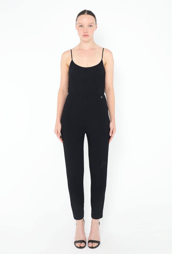Chanel S/S 2019 Tapered Crêpe Jumpsuit - 1