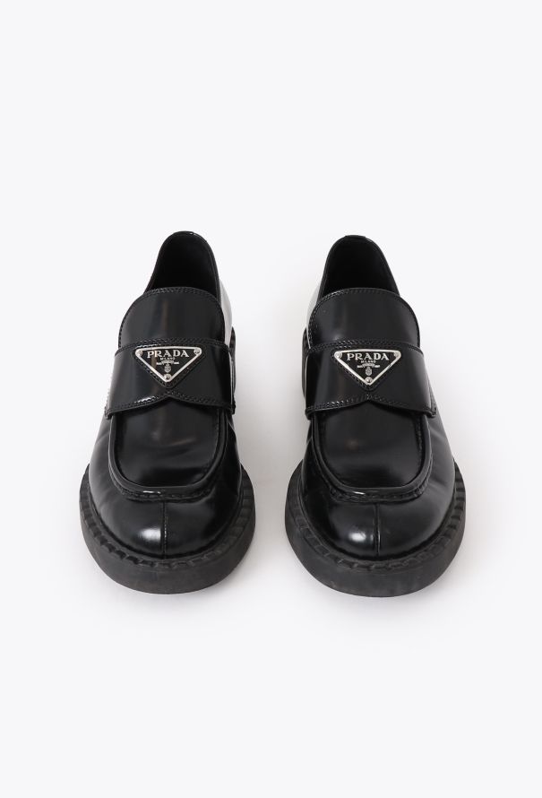 Prada 2024 Calfskin Logo Loafers - 1