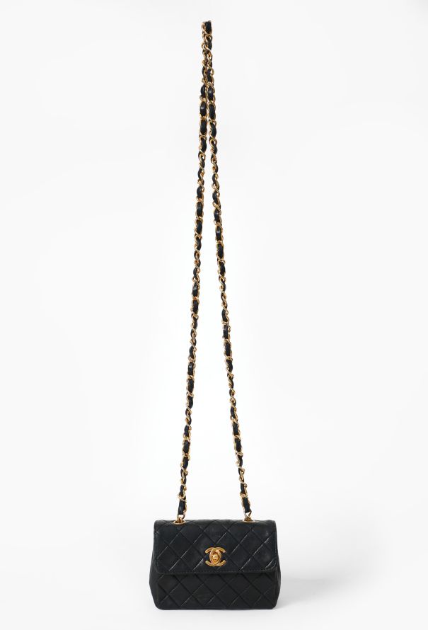 Chanel Vintage Mini Quilted Timeless Flap Bag - 1