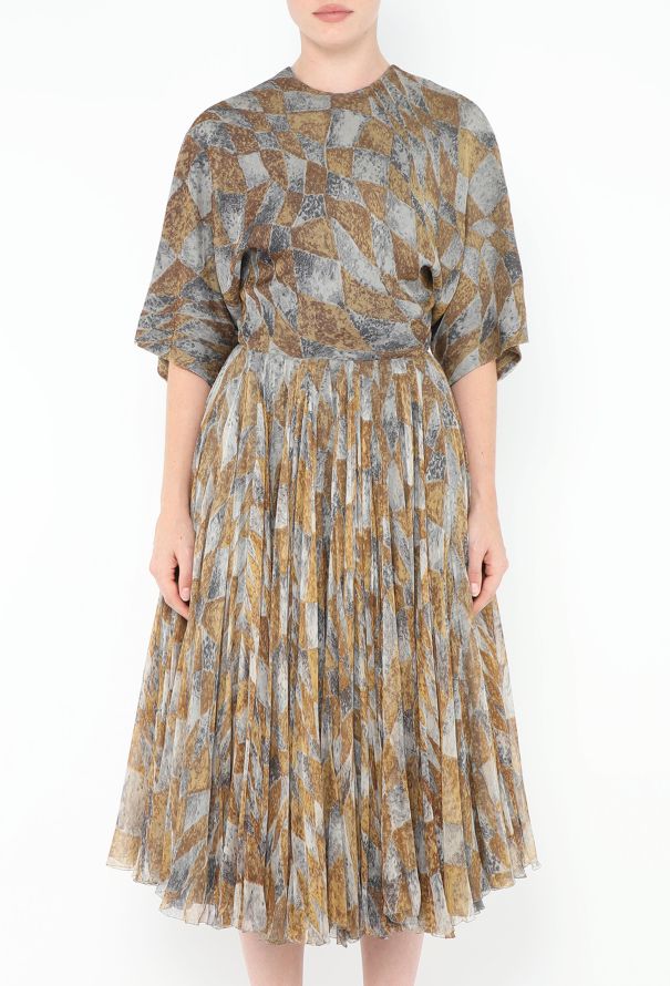 Galanos 1950s Layered Chiffon Dress - 2