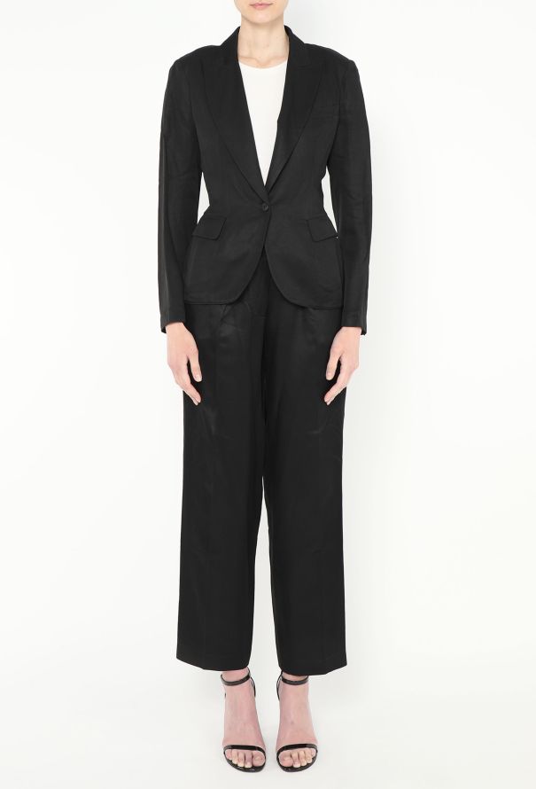 Alaïa Vintage Cinched Twill Suit - 4 Alaïa Vintage Cinched Twill Suit - 4