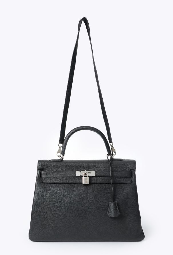 Hermès Black Togo Kelly Retourné 35 - 2