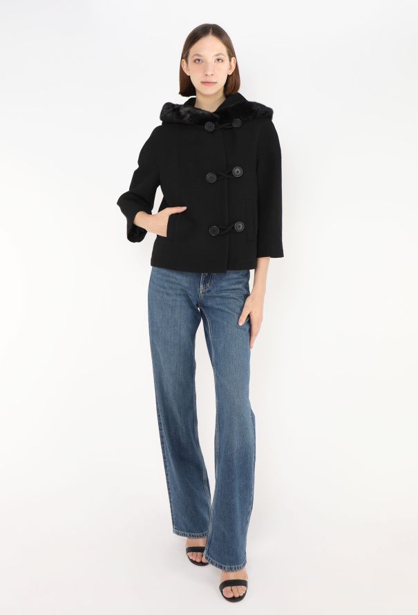 Dior F/W 2008 Mink Trim Duffle Jacket - 6 Dior F/W 2008 Mink Trim Duffle Jacket - 6