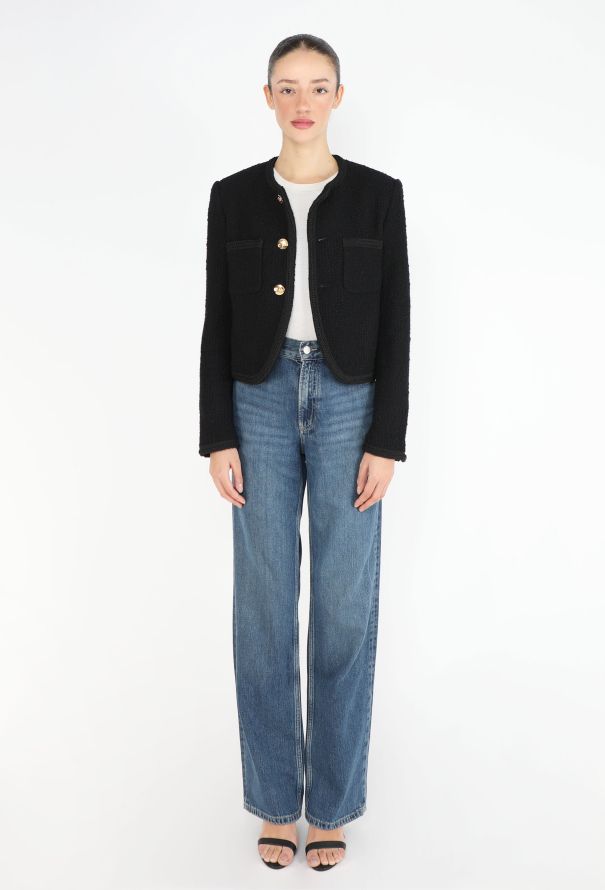 Céline S/S 2024 Sulky Bouclé Tweed Jacket - 4