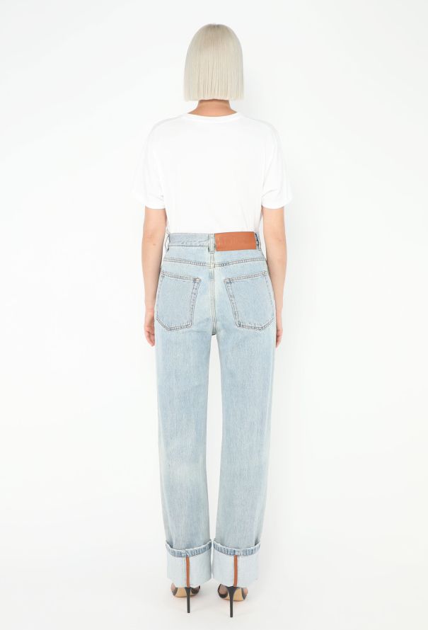 Loewe 2023 Fisherman Cuffed Jeans - 4