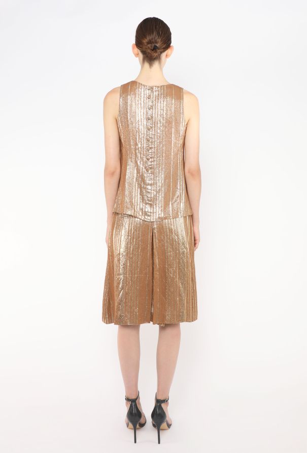 Chloé Vintage Lamé Skirt Ensemble - 6
