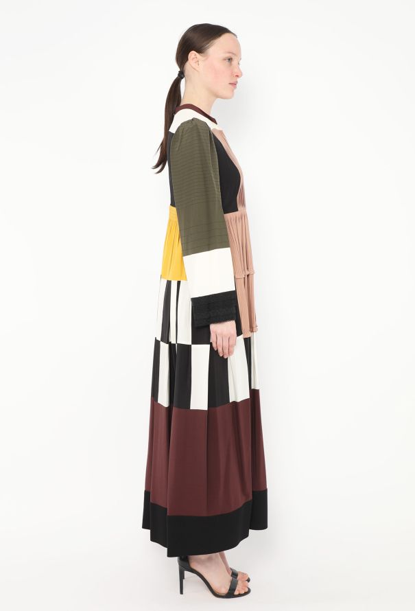 Valentino S/S 2016 Silk Patchwork Dress - 4 Valentino S/S 2016 Silk Patchwork Dress - 4