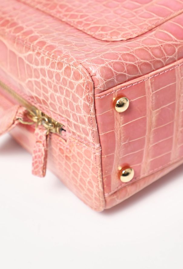 Chanel Early 2000s Alligator Bowling Bag - 8