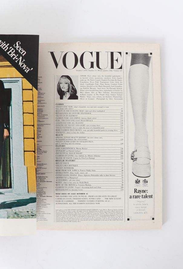 VOGUE UK 1970 Clive Arrowsmith Issue Trio - 10 VOGUE UK 1970 Clive Arrowsmith Issue Trio - 10