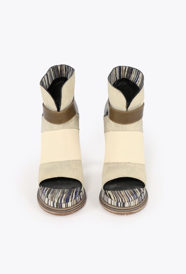 Balenciaga S/S 2010 Tonal Leather Boots - 4