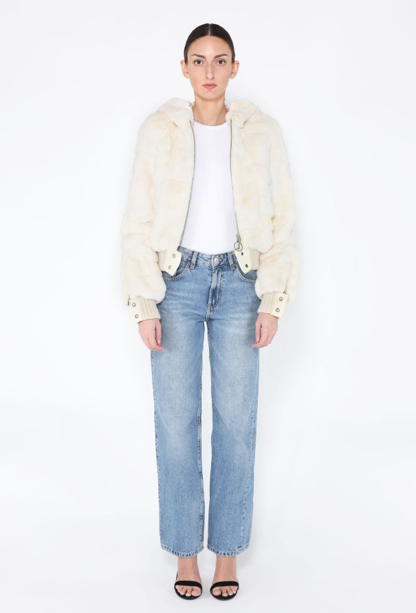 Louis Vuitton Rare F/W 2002 Rabbit Fur BomberJacket - 6