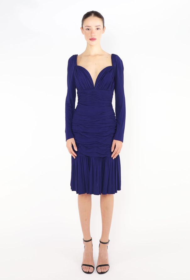 Saint Laurent Haute Couture 1996 Ruched Bustier Dress - 1