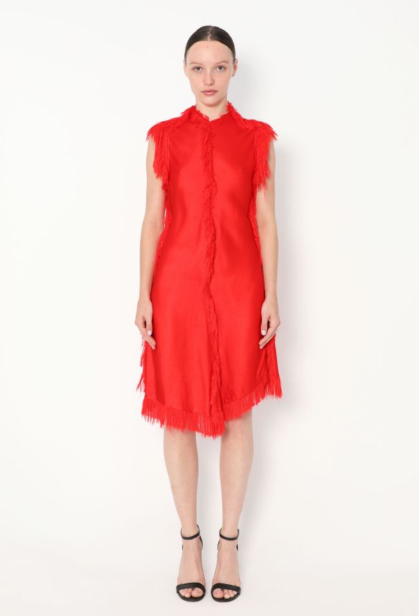 Phoebe Philo A1 Edit Sateen Fringe Dress, 2023 - 1