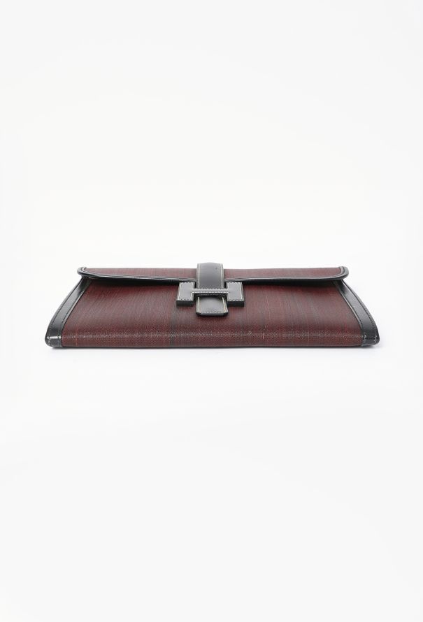 Hermès RARE Jige Crinoline & Box Leather Clutch - 6