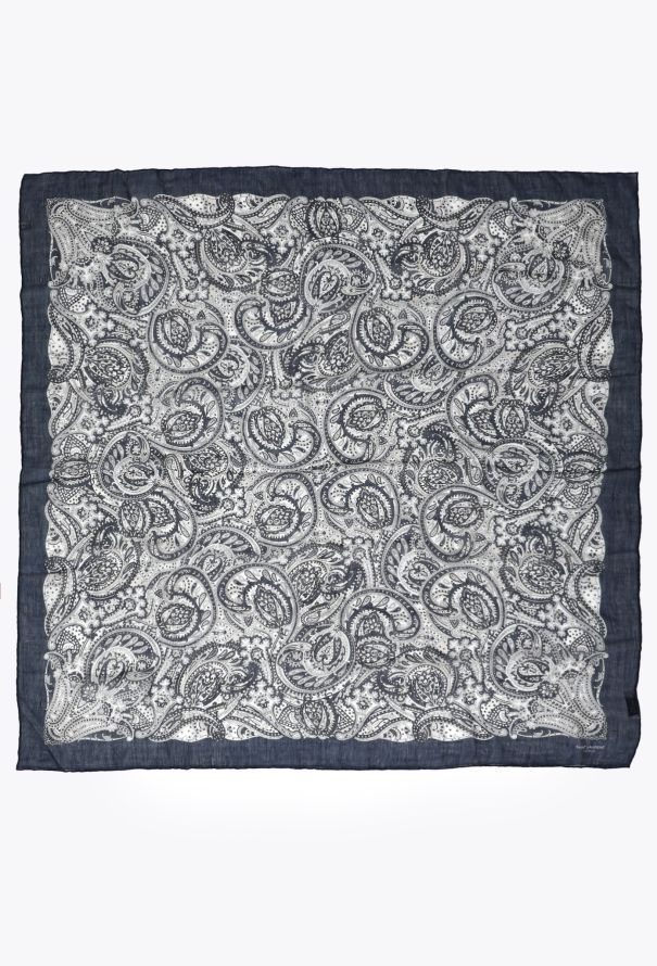 Saint Laurent Cashmere 45cm Paisley Foulard - 3
