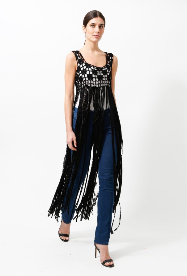Rodarte S/S 2010 Fringe Knit Tunic - 4