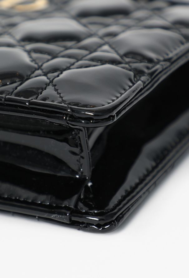 Dior Caro Patent Cannage Pouch - 11