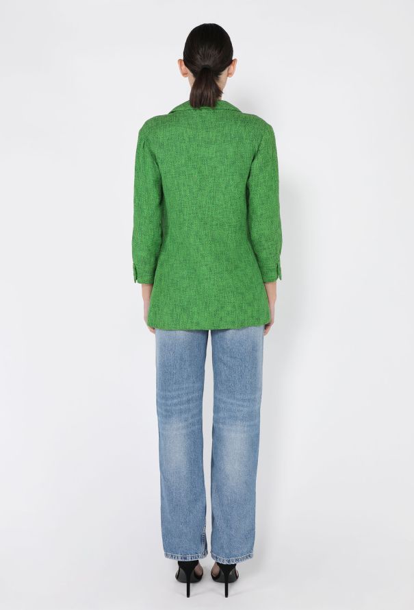 Saint Laurent Haute Couture Tweed Safari Top, 1960s - 4