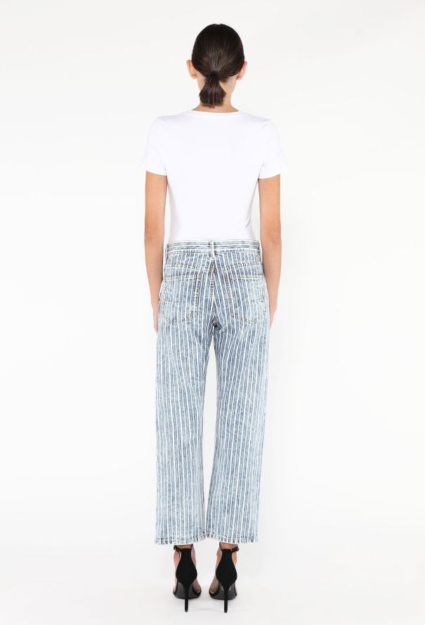 Dior 2019 Striped Denim Jeans - 4