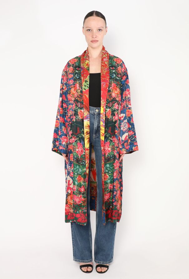 World Treasures Bokja 2023 Reversible floral Silk Kaftan - 2