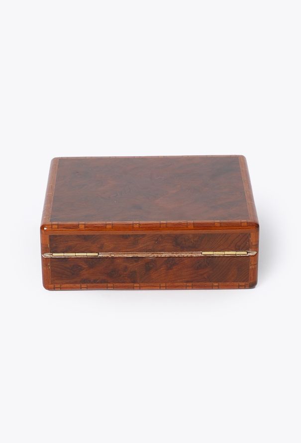 Hermès Vintage Burl Wood Cigarette Box - 5