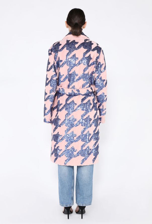 Dries Van Noten 2024 Roltas Velvet Houndstooth Coat - 5