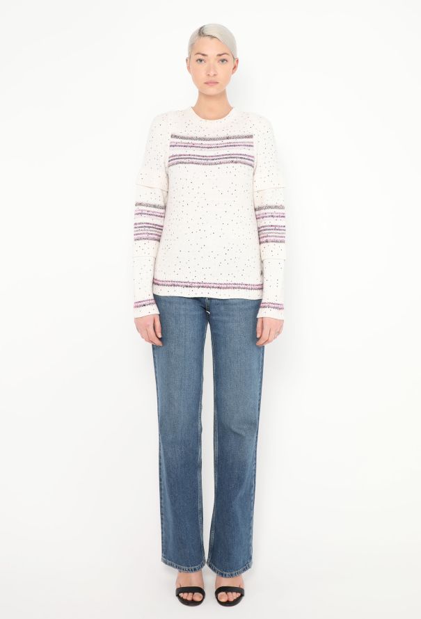 Chanel F/W 2018 Embellished Cashmere Sweater - 3 Chanel F/W 2018 Embellished Cashmere Sweater - 3
