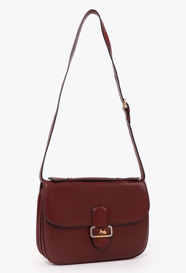 Céline Vintage Calèche Bag Burgundy - 2 Céline Vintage Calèche Bag Burgundy - 2