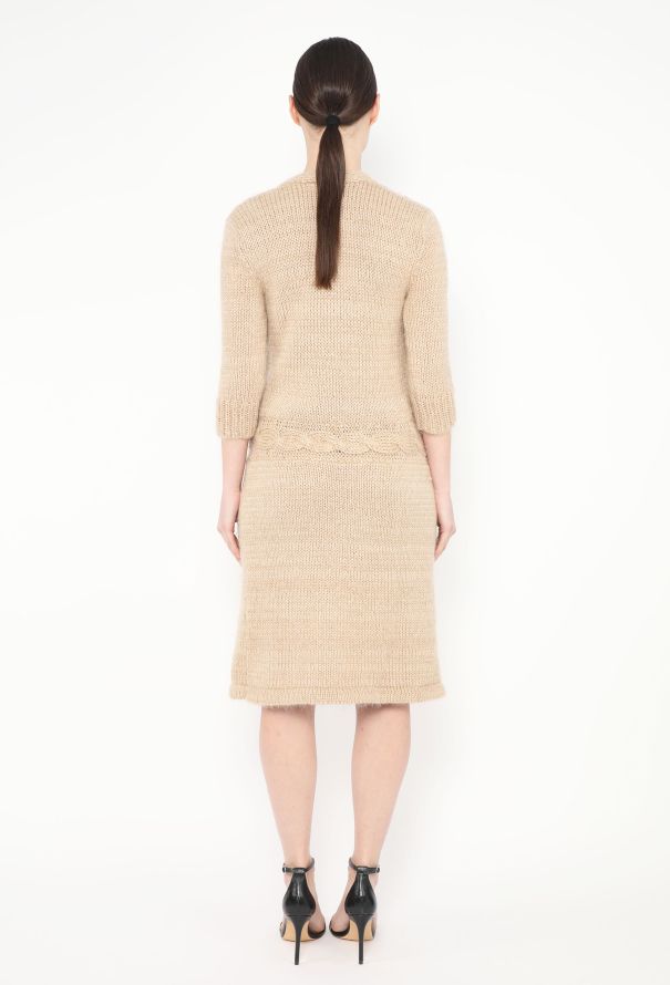 Rodarte Cable-Knit Wrap Dress - 4 Rodarte Cable-Knit Wrap Dress - 4