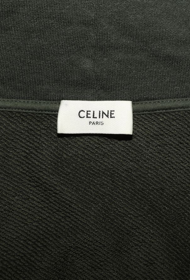 Céline 2021 Cashmere Varsity Hoodie Green - 4 Céline 2021 Cashmere Varsity Hoodie Green - 4