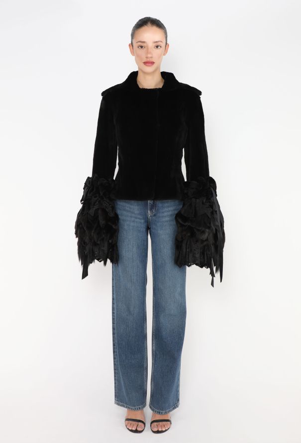 Saint Laurent COLLECTOR F/W 2002 Ermine Fur Opera Jacket - 3 Saint Laurent COLLECTOR F/W 2002 Ermine Fur Opera Jacket - 3