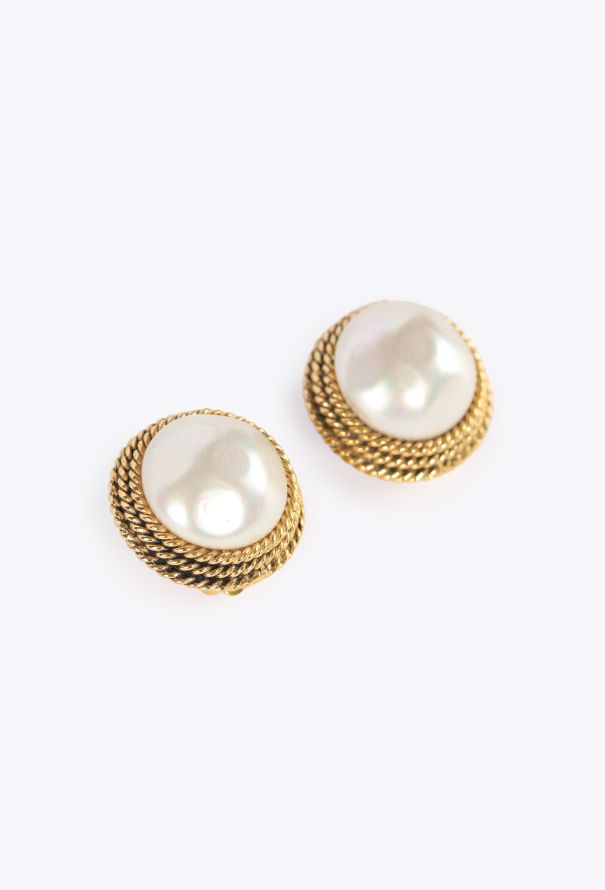 Chanel Braided Pearl Clip Earrings, F/W 1984 - 3
