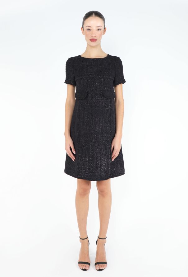 Chanel A-Line Tweed Shift Dress - 2