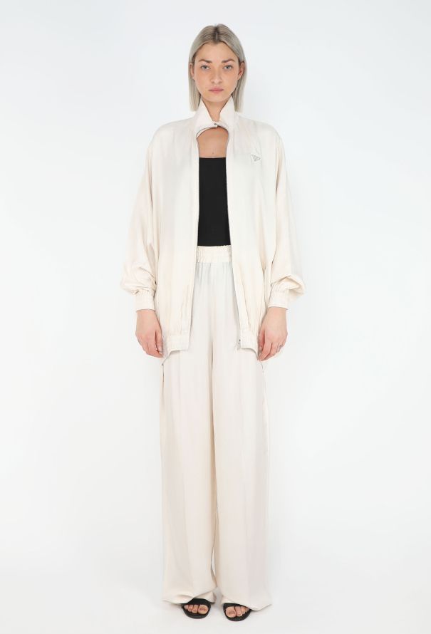 Prada 2023 Silk Oversized Track Ensemble - 3