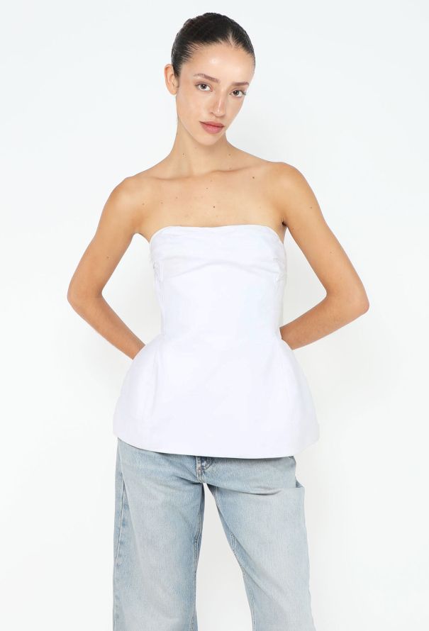 Khaite S/S 2022 Blanche Bustier Top - 1