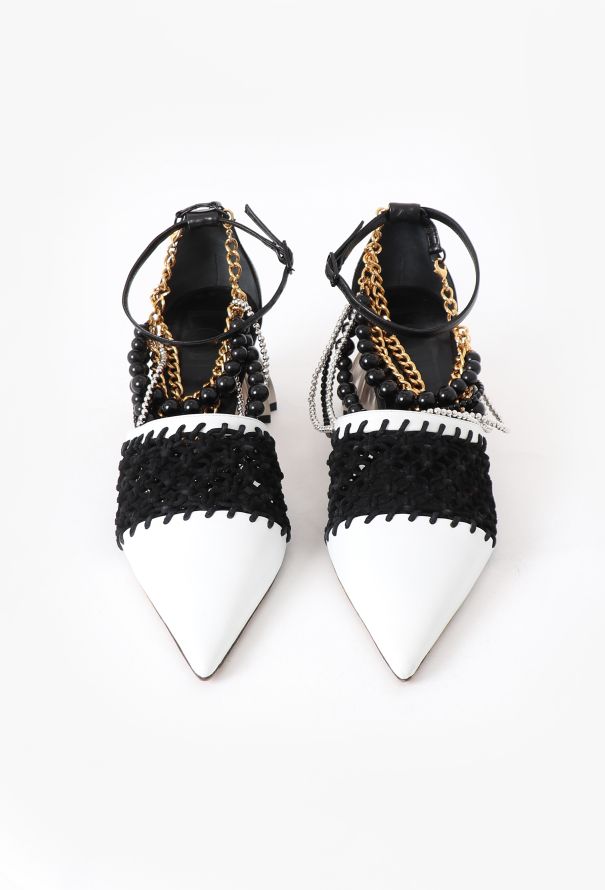 Loewe S/S 2019 Beaded Anklet Macramé Heels - 4