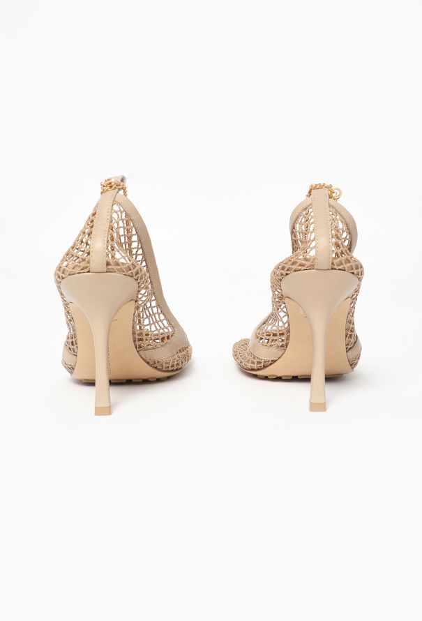Bottega Veneta Pre-Fall 2019 Embellished Net Pumps - 6