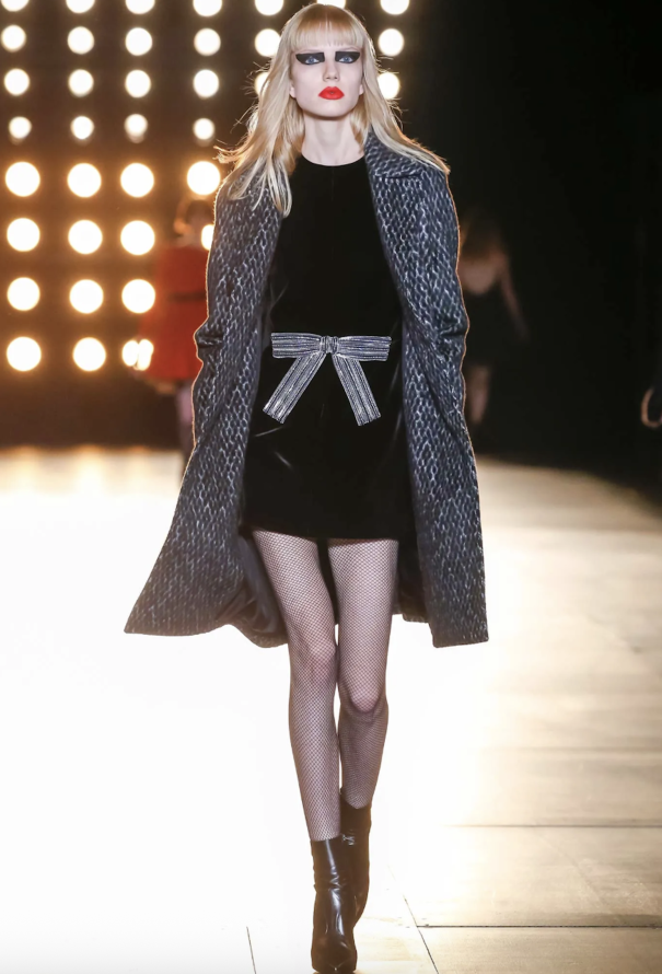 Saint Laurent F/W 2015 Velvet Mini Dress - 2
