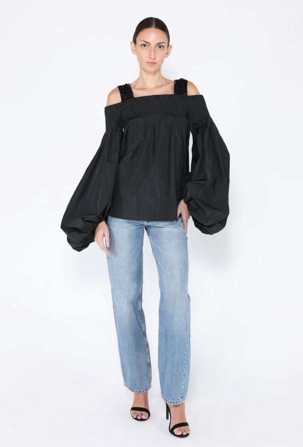 Dries Van Noten S/S 2017 Beaded Off Shoulder Top - 3