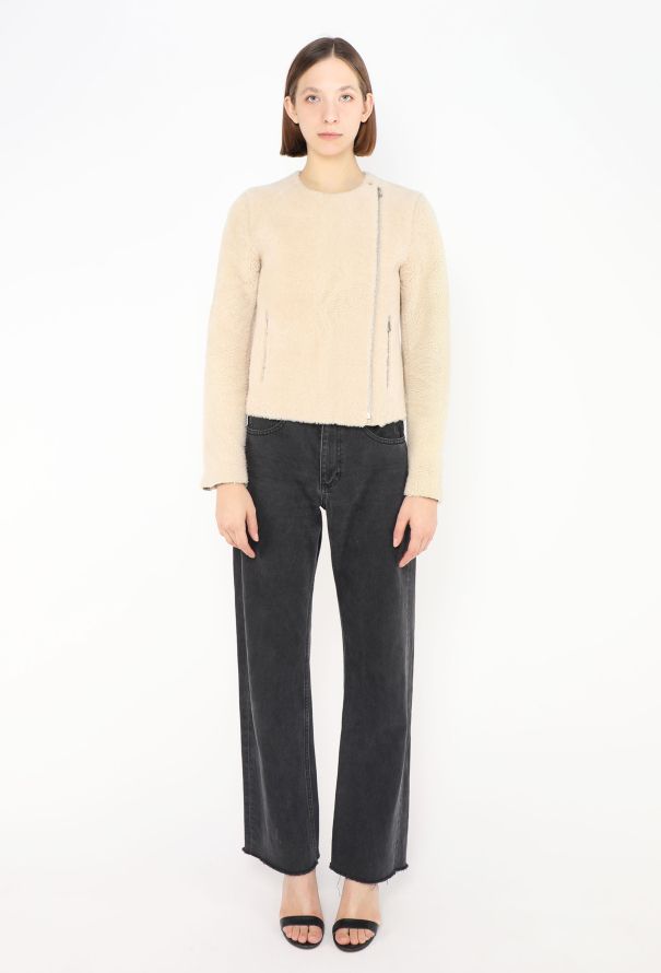 Céline Merino Shearling Zip Jacket - 2