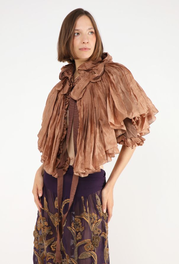 Dries Van Noten Embroidered Silk Skirt, 2006 - 5