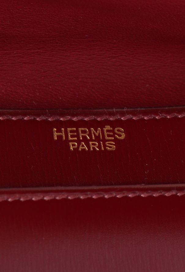Hermès '70s Rouge H Box Escale Top Handle Bag - 11 Hermès '70s Rouge H Box Escale Top Handle Bag - 11