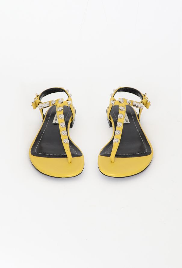 Balenciaga Arena Studded Leather Sandals - 2