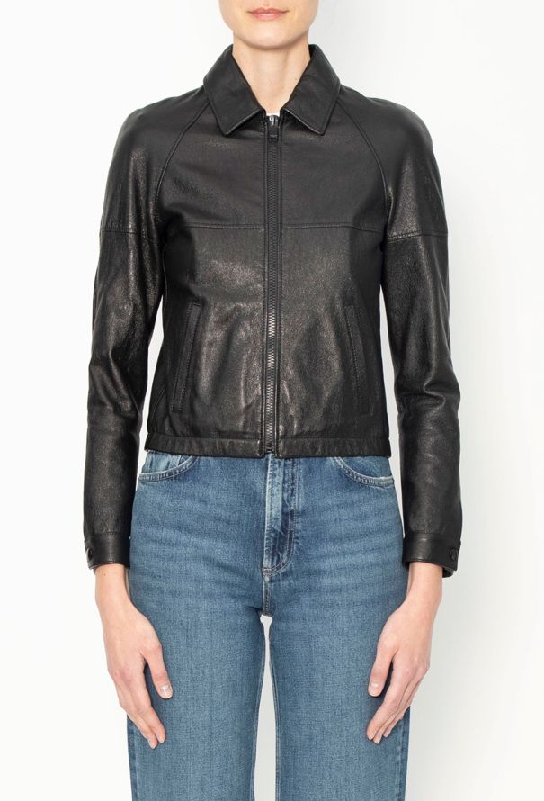 Saint Laurent Classic Leather Zip Jacket - 1