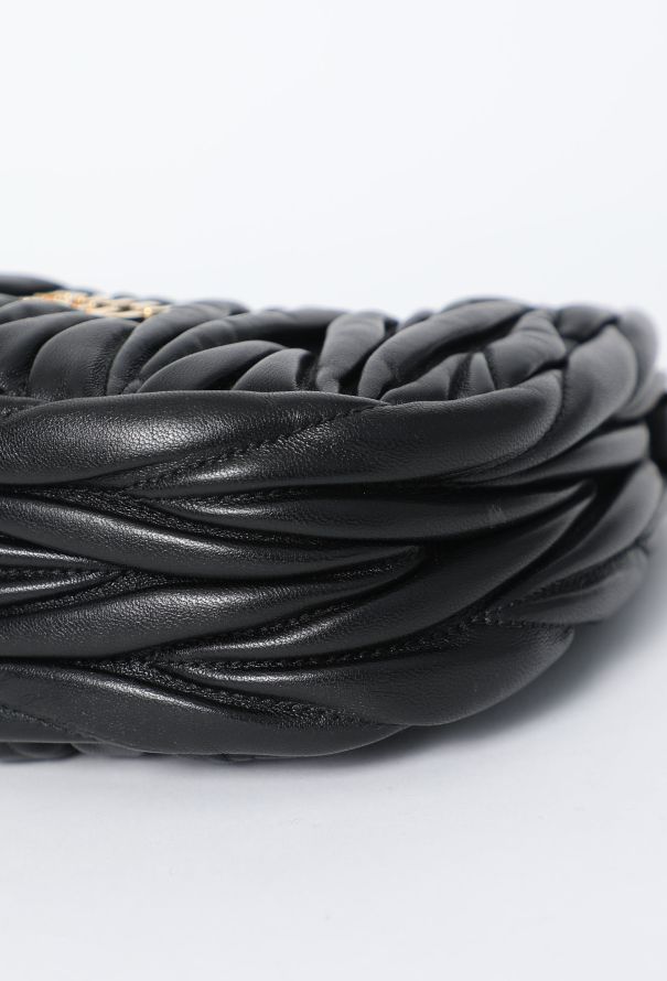 Miu Miu Mini Wander Quilted Hobo Bag - 8