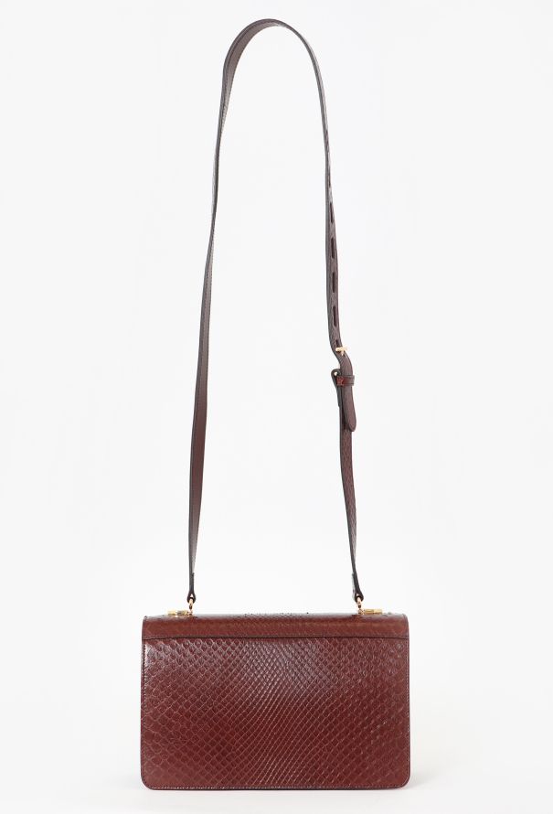 Gucci Resort 2019 Accordion Python Crossbody Bag - 4