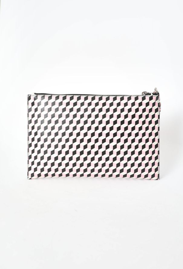 Prada Printed Saffiano Clutch - 3 Prada Printed Saffiano Clutch - 3