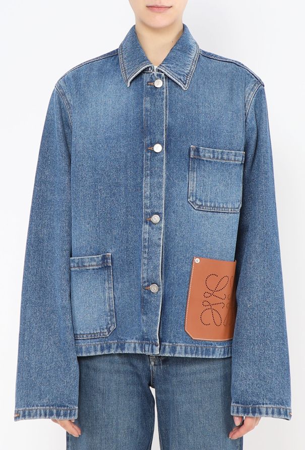 Loewe 2021 Anagram Denim Jacket - 1